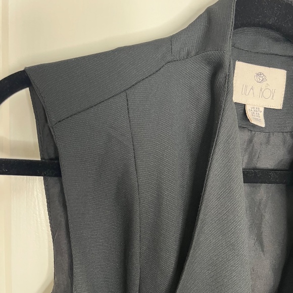 Lila Rose Black Sleeveless Tie-Waist Vest Blazer XS - Picture 10 of 10